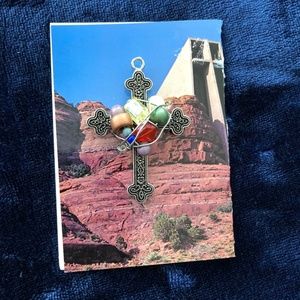 Beaded Cross Pendant